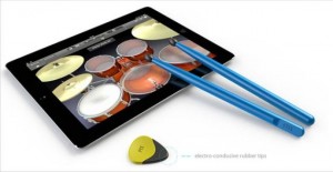 conductive picks and sticks 300x155 Барабаны для iPad